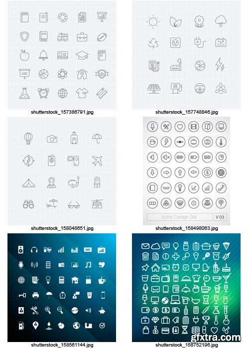 Amazing SS - Black & White Icons 7, 25xEPS