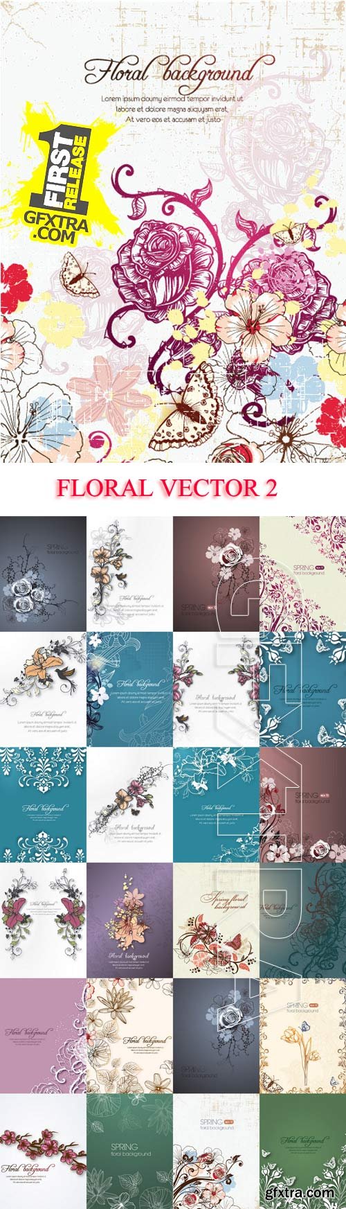 Vectorious Floral Illustrations Set 2, 25xEPS