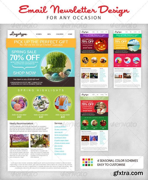 GraphicRiver - Seasonal Email Newsletter Template