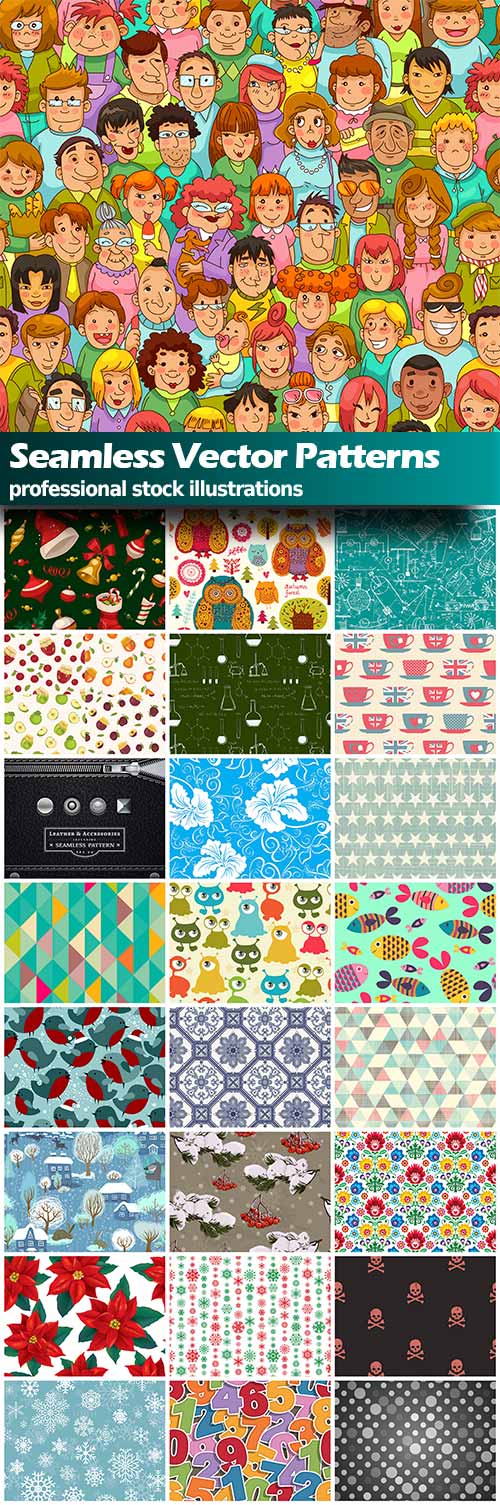 Vector Seamless Patterns - 25x EPS