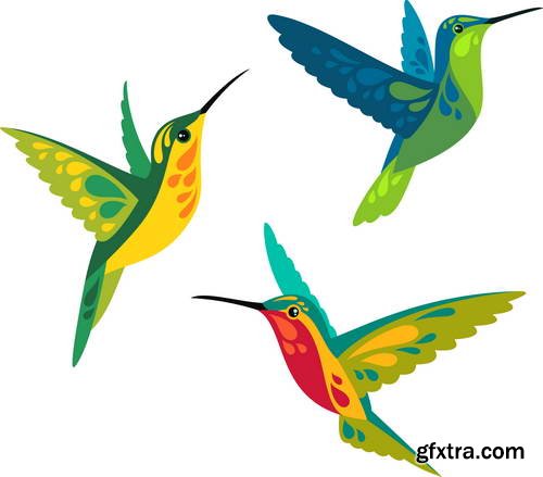 Stylized Birds I, 25xEPS