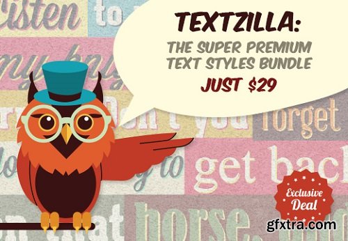 TextZilla: The Super Premium Text Styles Bundle