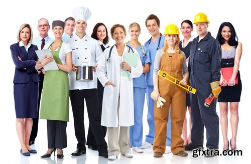 Amazing SS - People Various Professions On White Background, 25xJPGs