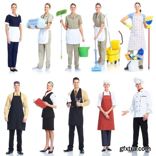 Amazing SS - People Various Professions On White Background, 25xJPGs