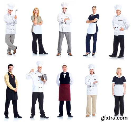 Amazing SS - People Various Professions On White Background, 25xJPGs