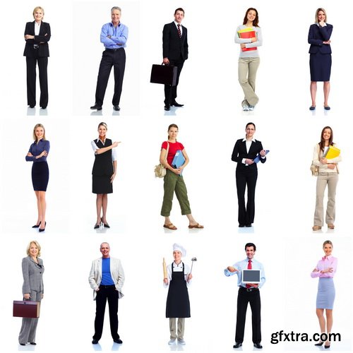 Amazing SS - People Various Professions On White Background, 25xJPGs