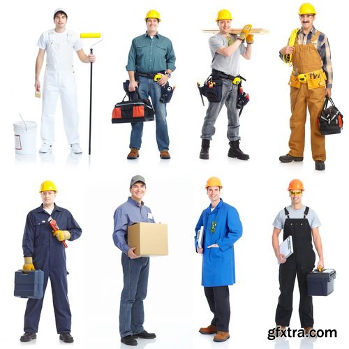 Amazing SS - People Various Professions On White Background, 25xJPGs