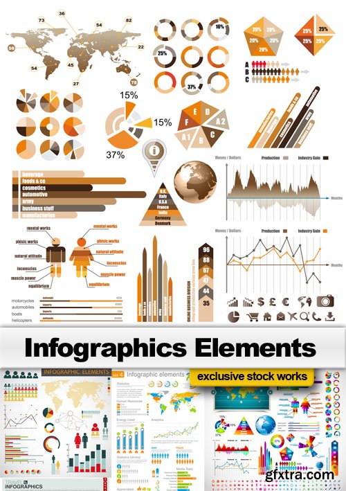 Infographics Elements - 25 EPS