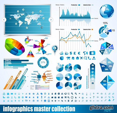 Infographics Elements - 25 EPS