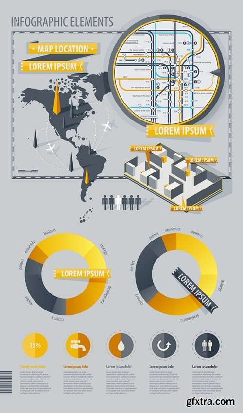 Infographics Elements - 25 EPS