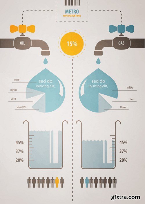 Infographics Elements - 25 EPS