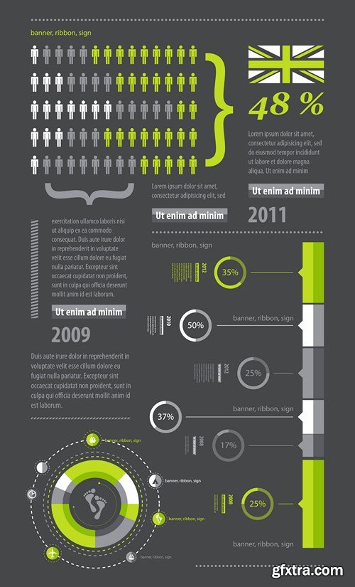 Infographics Elements - 25 EPS