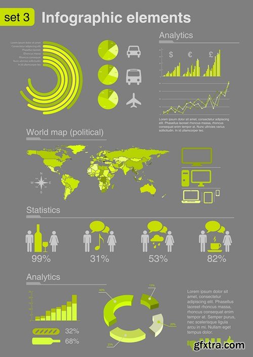 Infographics Elements - 25 EPS