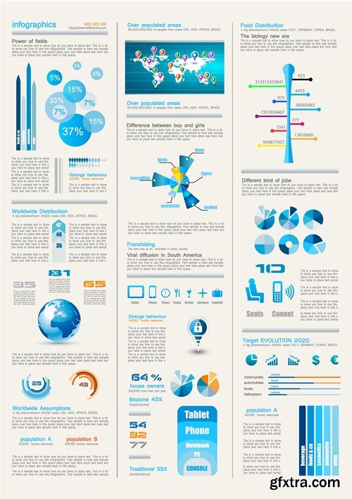 Infographics Elements - 25 EPS