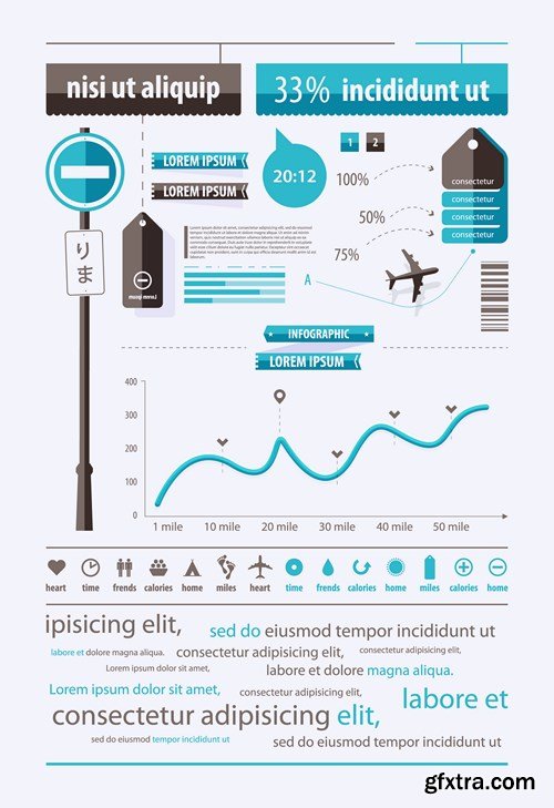 Infographics Elements - 25 EPS