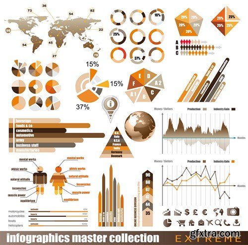 Infographics Elements - 25 EPS