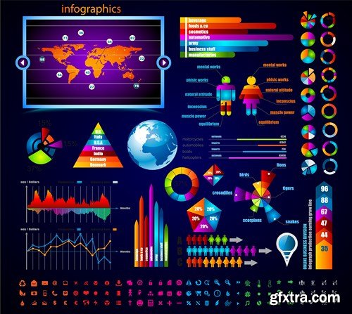 Infographics Elements - 25 EPS