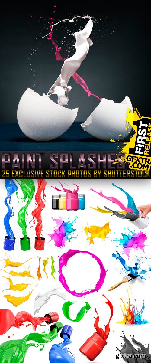 Amazing SS - Paint Splashes, 25xJPGs