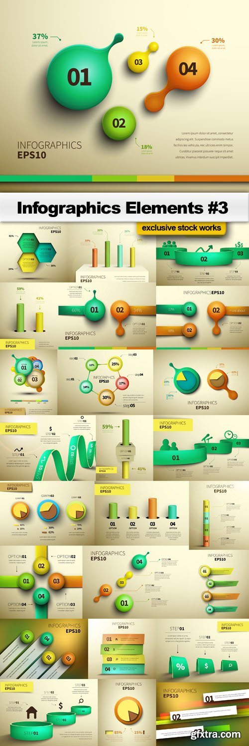 Infographics Elements #3 - 25 EPS