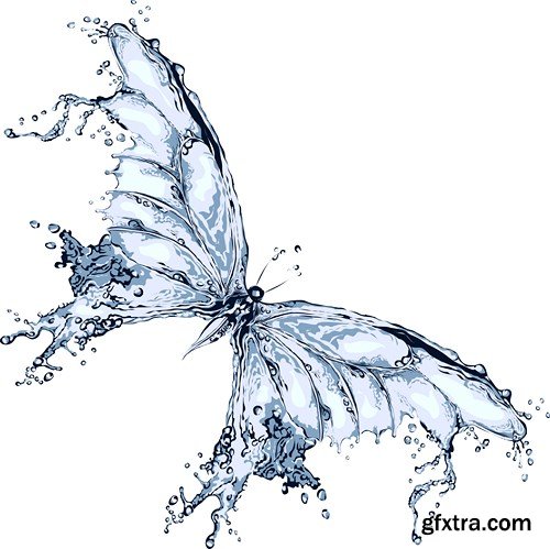 Water and Drops - 20 JPEG, 2 EPS, 2 AI