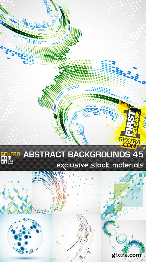 Collection of Vector Abstract Backgrounds Vol.45, 25xEPS