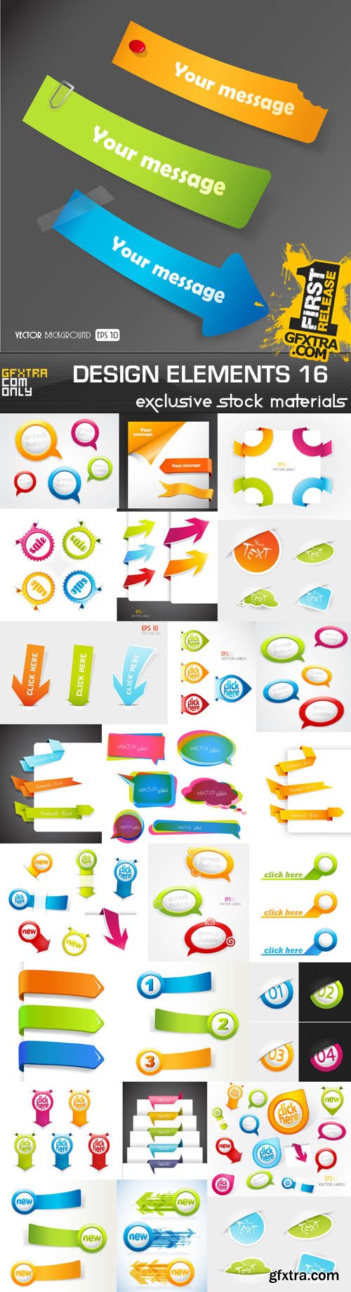 Collection of vector design elements vol.16, 15xEPS