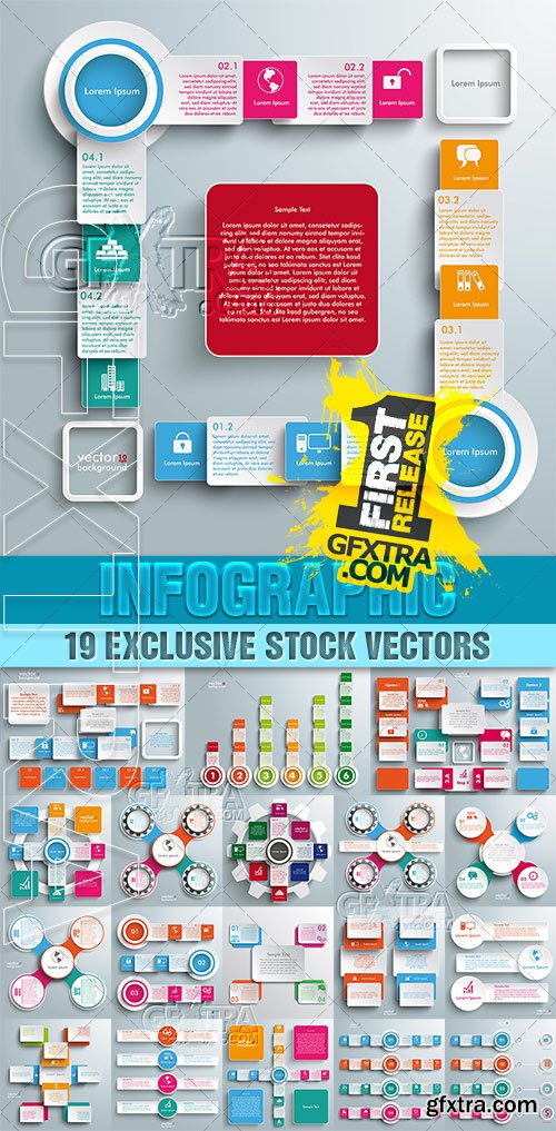 Infographics for Business, 2 - Vector