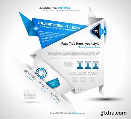 Origami Website Templates - 25 EPS