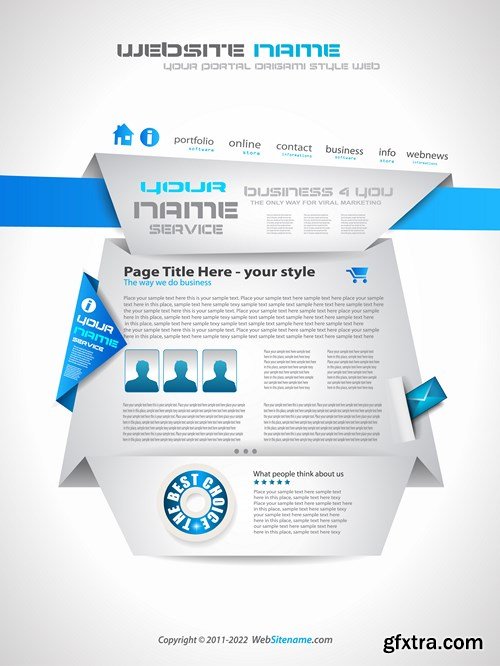 Origami Website Templates - 25 EPS