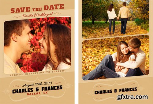 Save the Date Bundle: $200 worth of Top-Quality Print Templates