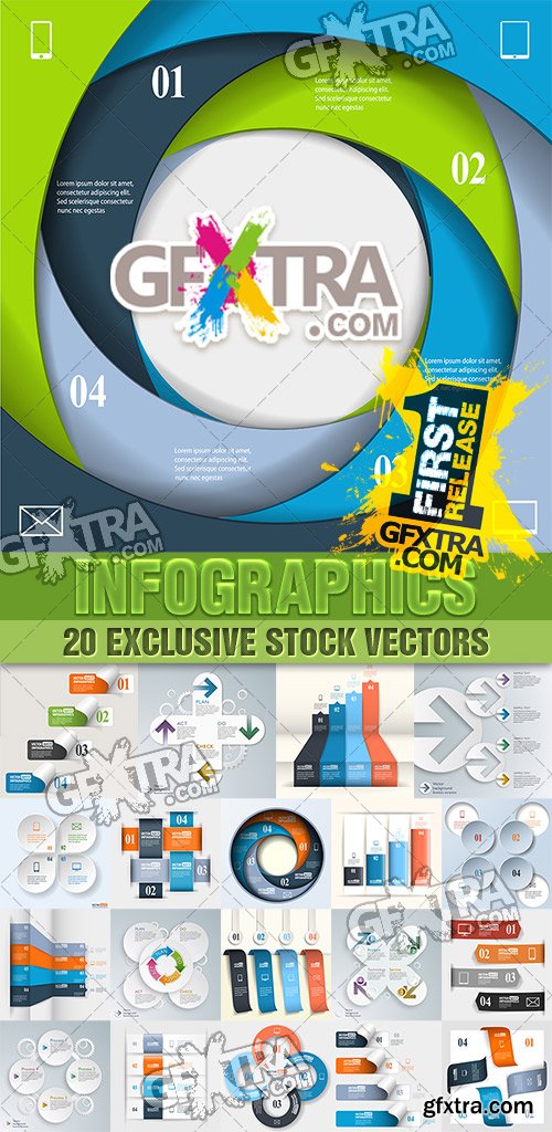 Design templates for enterprises, infographics 6 - VectorStock