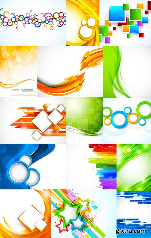 Collection of Vector Abstract Backgrounds Vol.48, 25xEPS