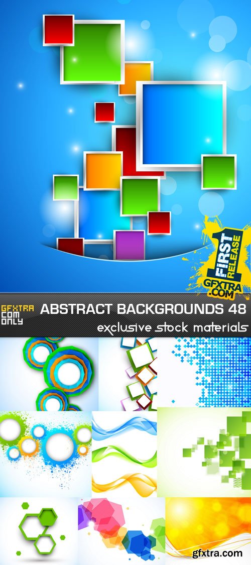 Collection of Vector Abstract Backgrounds Vol.48, 25xEPS