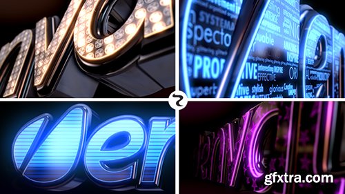 Videohive LED Logo 5959831 (4 After Effects Projects) (Bonus Neon Sound FX and Footages)