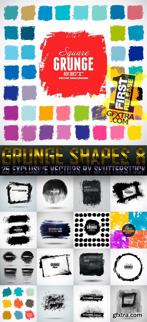 Amazing SS - Grunge Shapes 8, 25xEPS