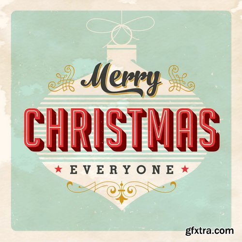 Amazing SS - Typography Christmas 2, 25xEPS