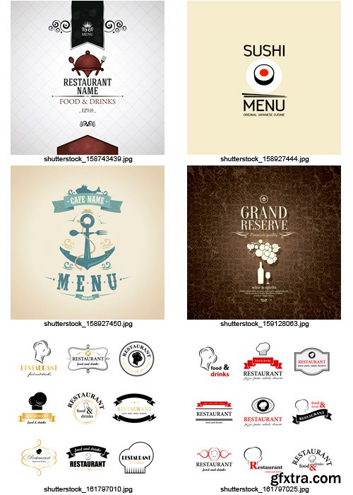 Amazing SS - Restaurant Menu 9, 25xEPS