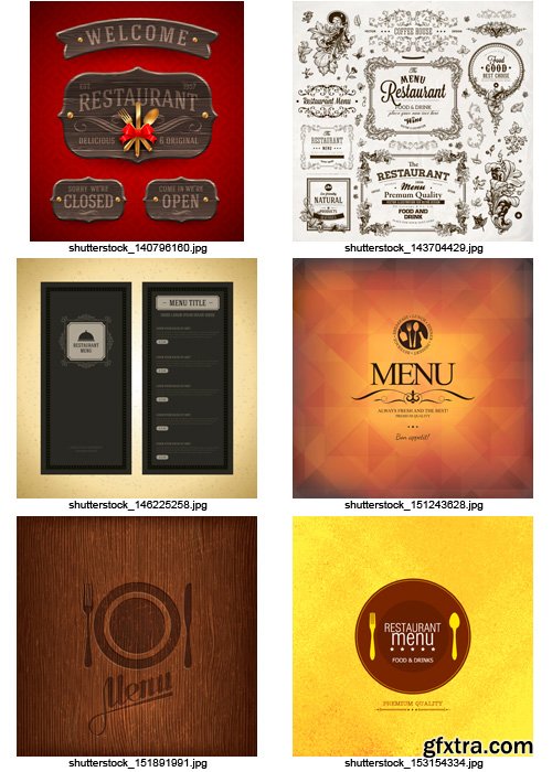 Amazing SS - Restaurant Menu 9, 25xEPS