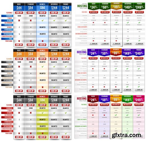 Pricing Tables PSD