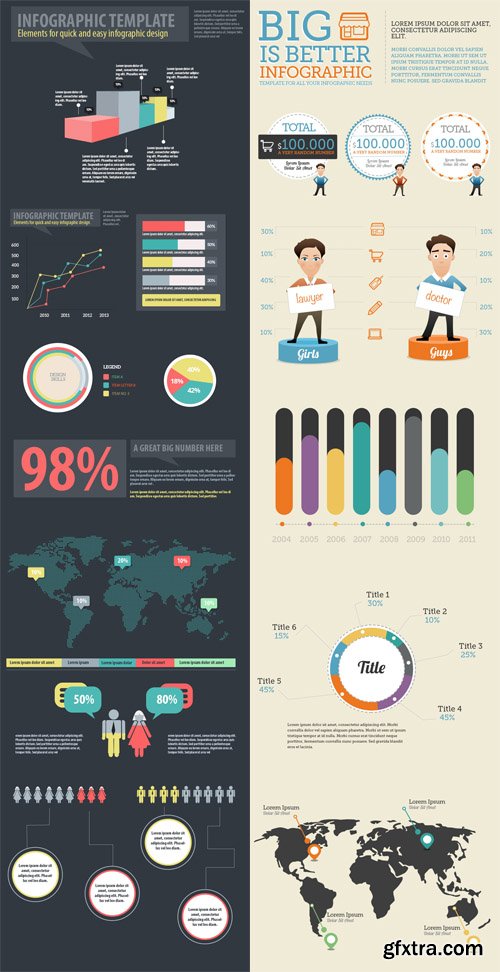 Infographic Elements PSD