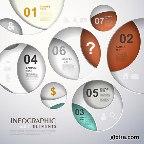 Collection of infographics vol.39, 25xEPS