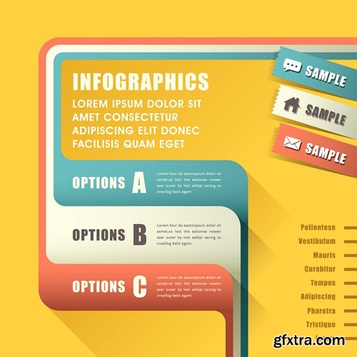 Collection of infographics vol.39, 25xEPS