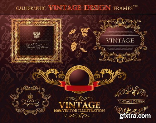 Amazing SS - Retro elements for a restaurant designs, 25xEPS