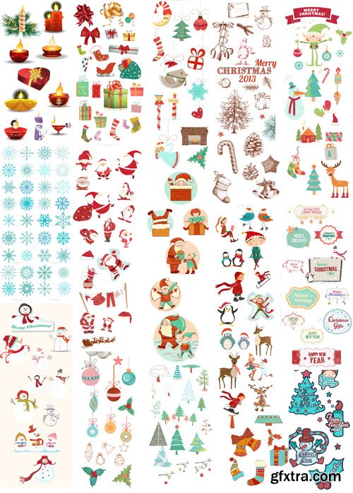 Christmas Vector Elements Bundle