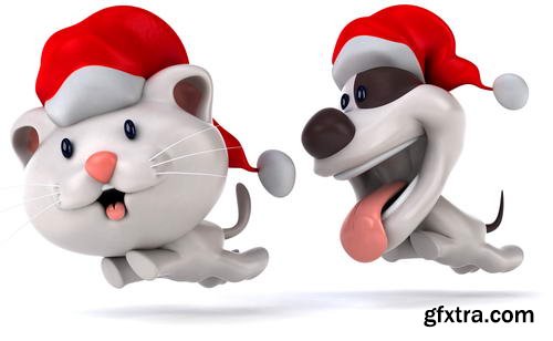 Funny Xmas Animal Renders 25xJPGs