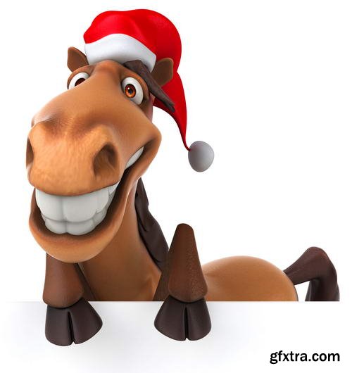 Funny Xmas Animal Renders 25xJPGs