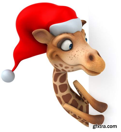 Funny Xmas Animal Renders 25xJPGs