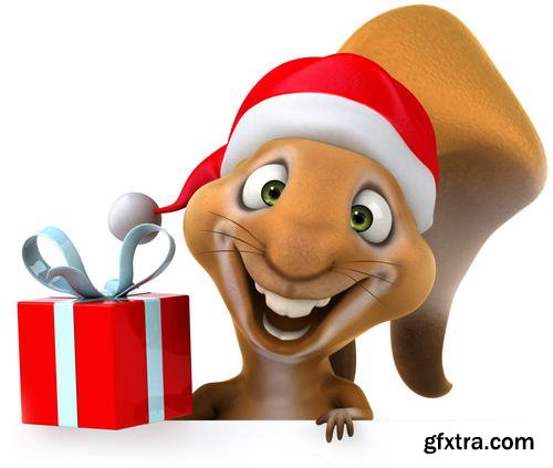 Funny Xmas Animal Renders 25xJPGs