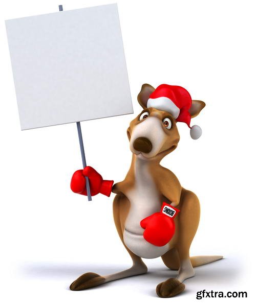 Funny Xmas Animal Renders 25xJPGs