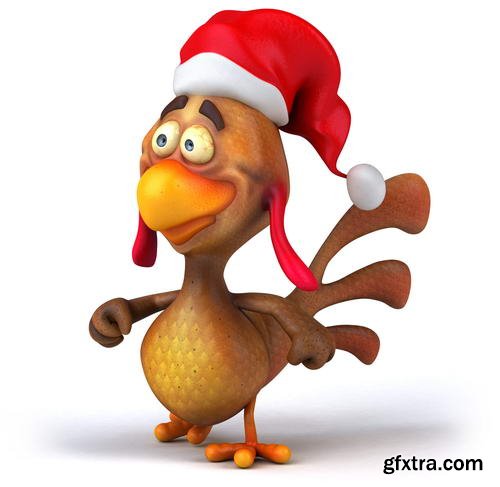 Funny Xmas Animal Renders 25xJPGs